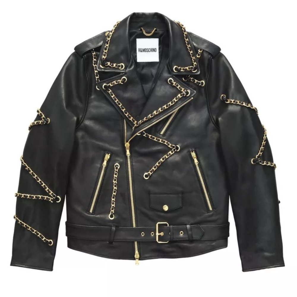 Moschino H&M leather jacket